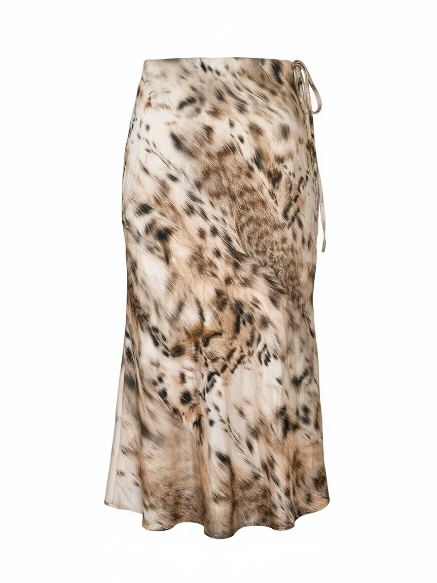 Blumarine Leopard Maxi Skirt