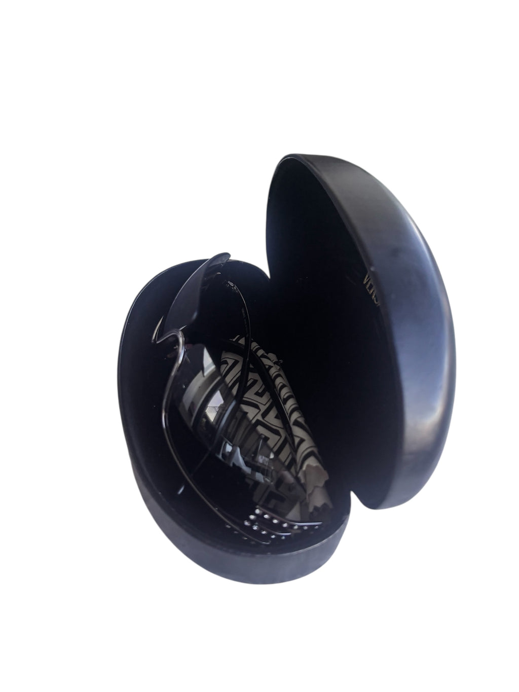 Versace 2004 Black Diamante Wrap Sunglasses