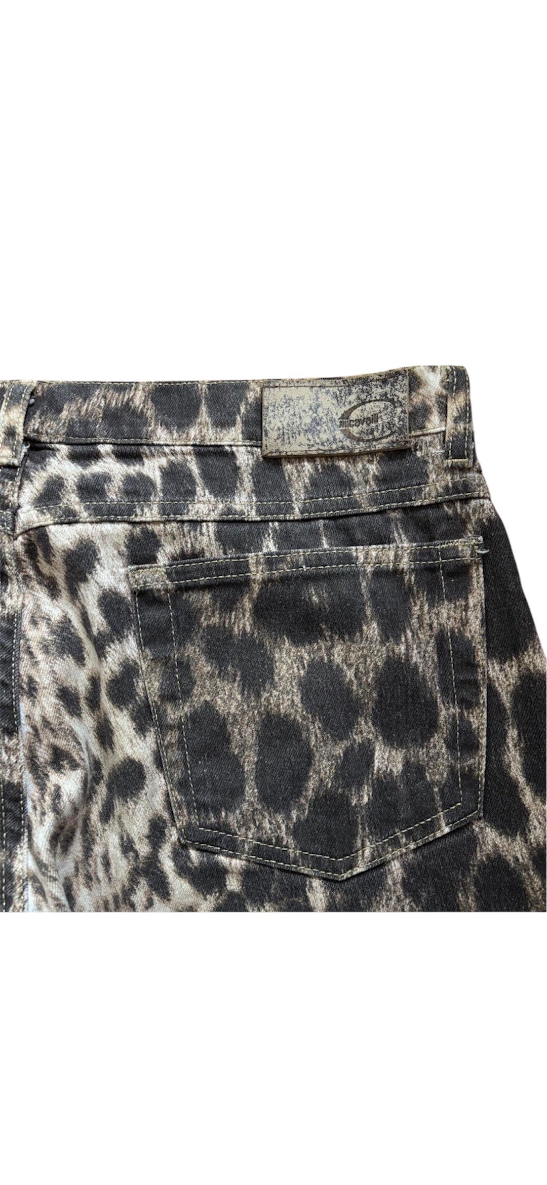 Roberto Cavalli Graphic Leopard Pink Ombre Jeans