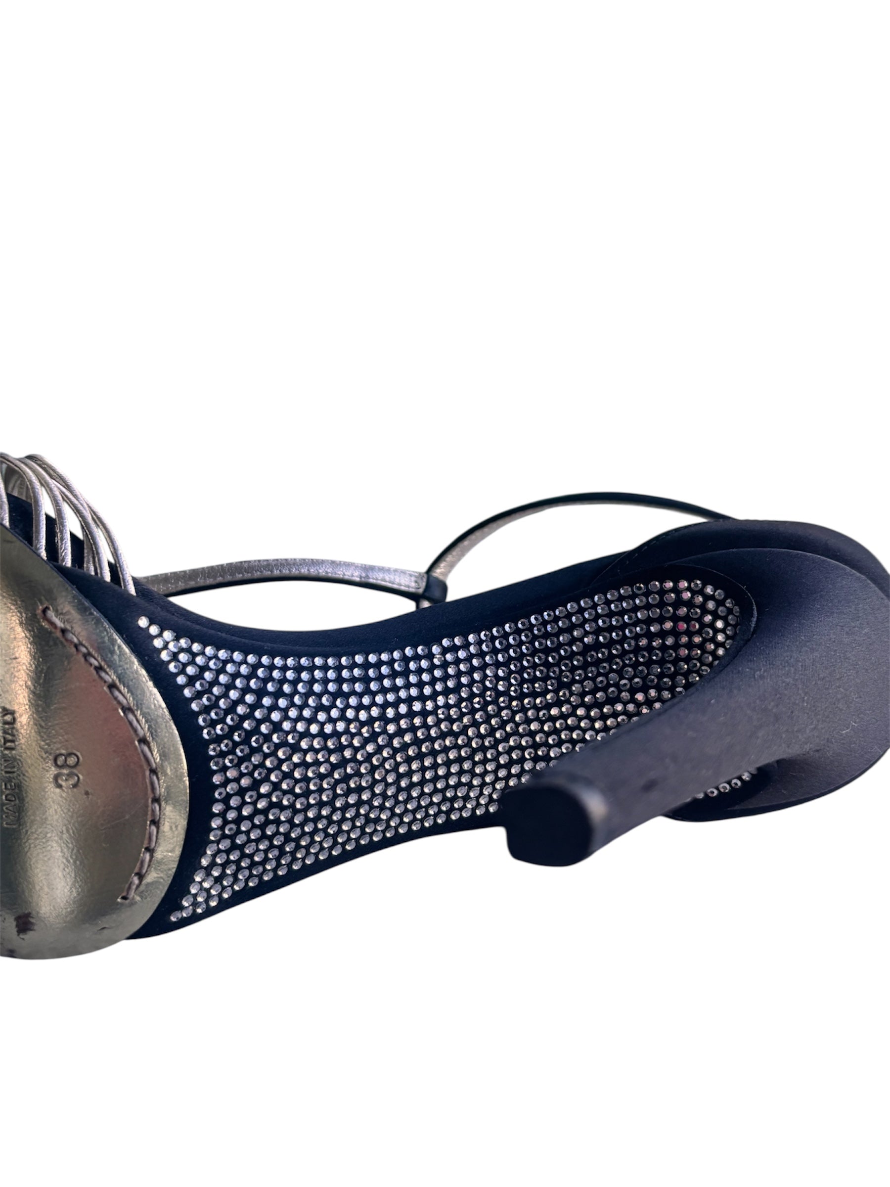 Valentino Garavani Gold Crystal Pumps 38