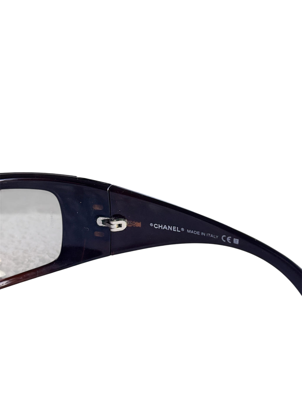 Chanel Shield Brown Gold Sunglasses
