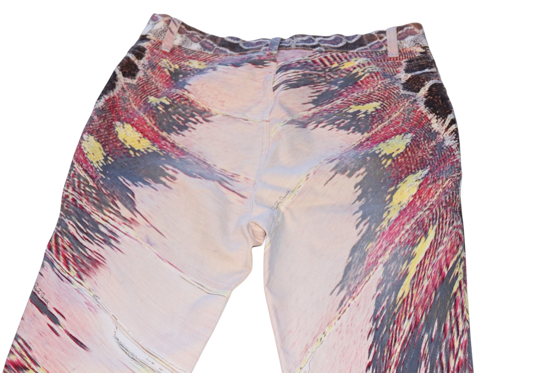 Roberto Cavalli S/S 2004 Pink Feather Jeans