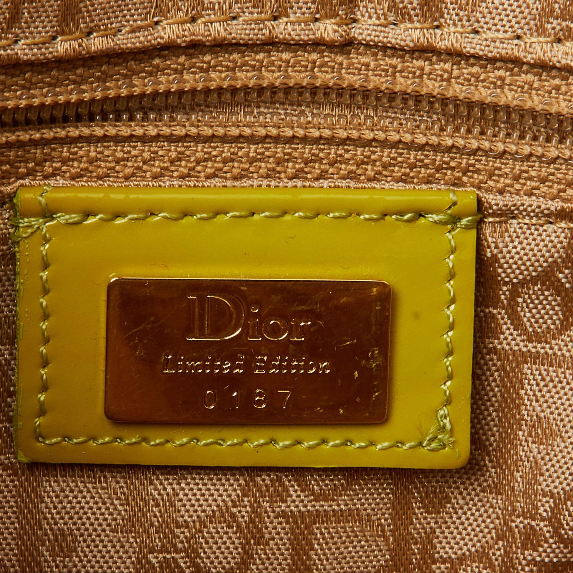 Dior Pom Pom Velvet Limited Edition 2002 Galliano Saddle Bag