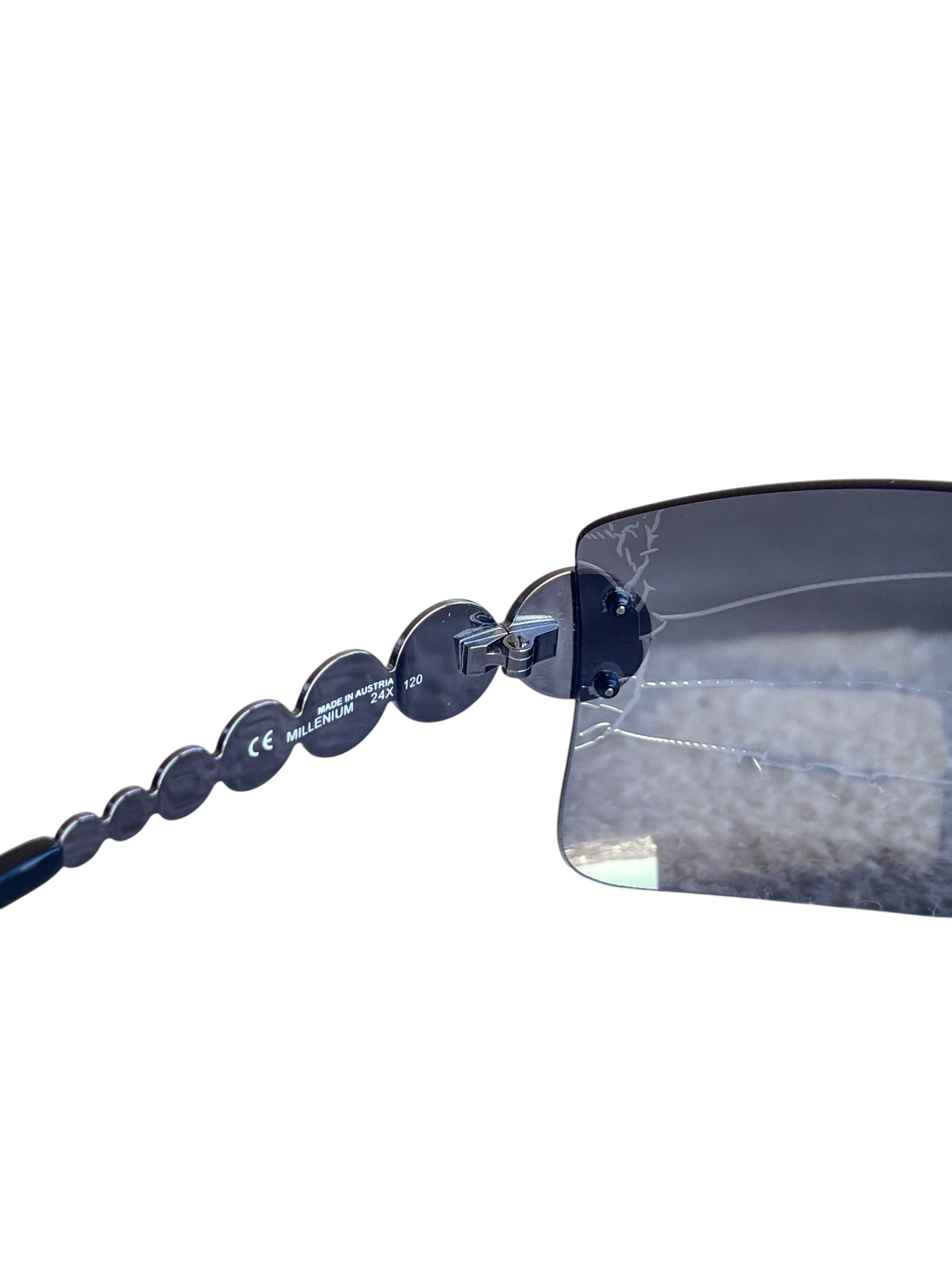 Dior Ruthenium Rimless Sunglasses